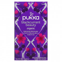Pukka Herbs, Organic Fruit Tea, черная смородина, без кофеина, 20 пакетиков, 38 г (1,34 унции) (Товар снят с продажи) 
