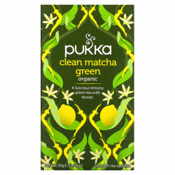Pukka Herbs, Organic Green Tea, чистый зеленый чай матча, 20 пакетиков, 30 г (1,05 унции)