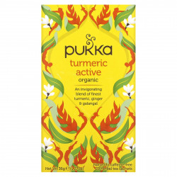Pukka Herbs, Органический травяной чай, активная куркума, без кофеина, 20 пакетиков, 36 г (1,27 унции)
