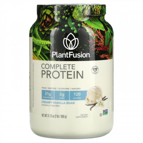 PlantFusion, Complete Protein, сливочная ваниль, 900 г (2 фунта)