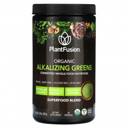 PlantFusion, Органическая подщелачивающая зелень, 240 г (8,46 унции)