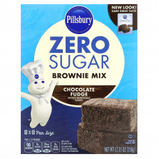 Pillsbury, Zero Sugar, смесь для брауни, шоколадная помадка, 350 г (12,35 унции)
