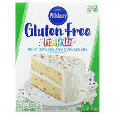 Pillsbury, Премиальная смесь для торта и кекса с леденцами, без глютена, 482 г (1 фунт 1 унция)