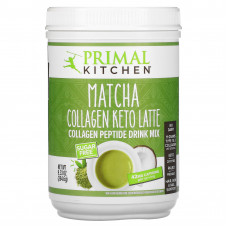 Primal Kitchen, Collagen Keto Latte, кетогенный кофе латте с коллагеном, матча, 264,6 г (9,33 унции)