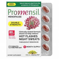 Promensil, Средства при климаксе, двойной концентрации, 30 таблеток