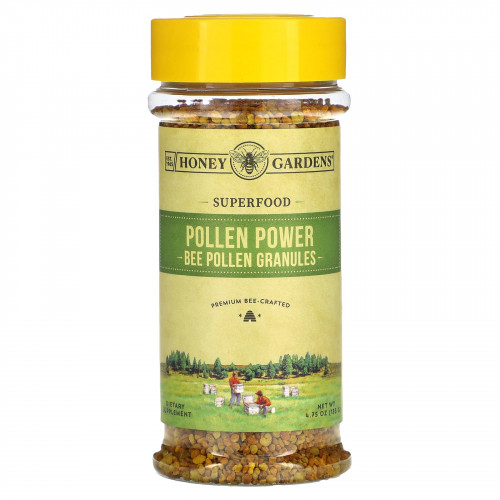 Honey Gardens, Pollen Power, гранулы пчелиной пыльцы, 135 г (4,75 унции)