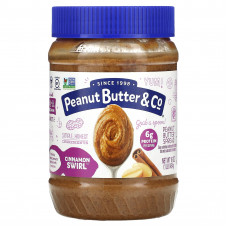 Peanut Butter & Co., спред с арахисовой пастой, Cinnamon Swirl, с корицей, 454 г (1 фунт)