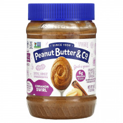 Peanut Butter & Co., спред с арахисовой пастой, Cinnamon Swirl, с корицей, 454 г (1 фунт)