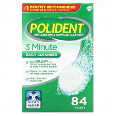 Polident, Антибактериальное средство для очищения зубных протезов, 84 таблетки