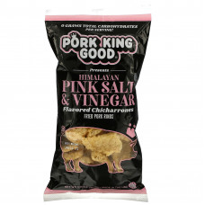 Pork King Good, Ароматизированный Chicharrones, розовая гималайская соль и уксус, 1,75 унции (49,5 г)