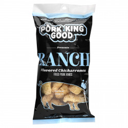 Pork King Good, Ароматизированный Chicharrones, Ranch, 49,5 г (1,75 унции)