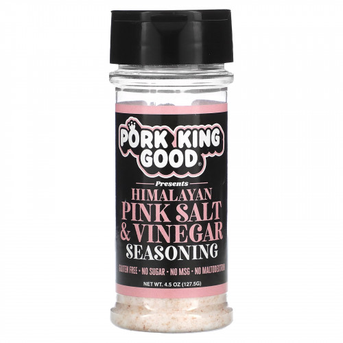 Pork King Good, Гималайская розовая соль и уксус, 127,5 г (4,5 унции)