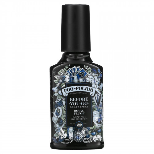 Poo-Pourri, Before-You-Go, спрей-освежитель для туалета, с ароматом Royal Flush, 118 мл (4 жидк. унции)