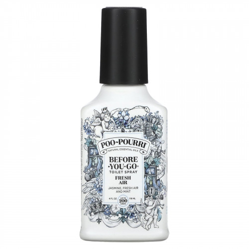 Poo-Pourri, Спрей для туалета Before-You-Go, свежий воздух, 118 мл (4 жидк. Унции)