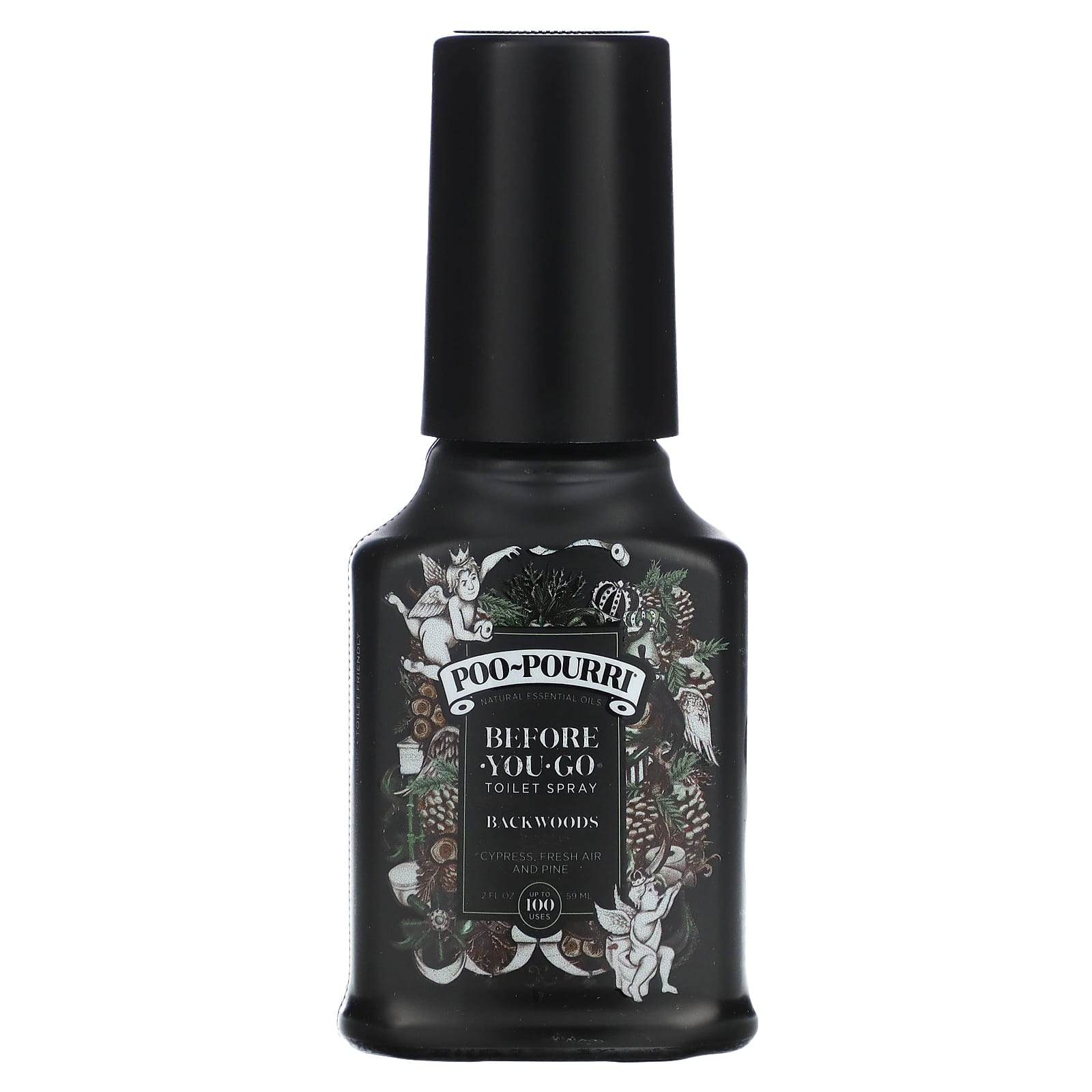 Poo-Pourri, Спрей для туалета Before You Go, Backwoods, Cypress, Fresh Air and Pine, 59 мл (2 жидк. Унции)