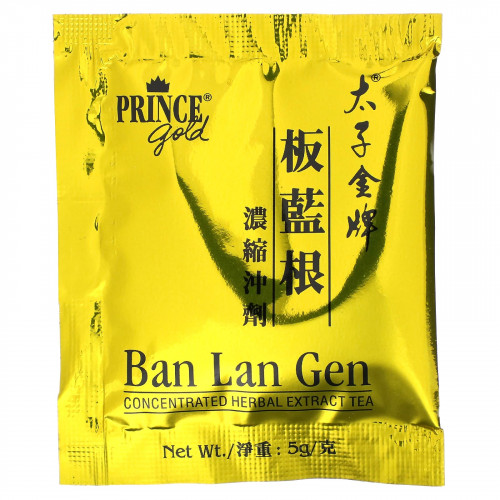 Prince of Peace, Чай с концентрированным травяным экстрактом, Ban Lan Gen, 10 пакетиков, 50 г (1,76 унции)