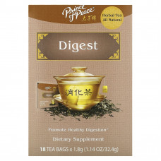 Prince of Peace, Herbal Tea, Digest, 18 чайных пакетиков, 32,4 г (1,14 унции)