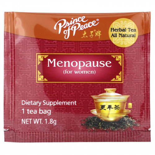 Prince of Peace, Herbal Tea, для женщин, для менопаузы, 18 чайных пакетиков, 32,4 г (1,14 унции)