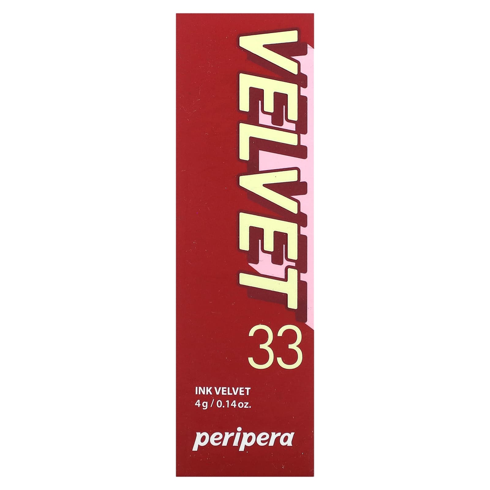 Peripera, Тинт для губ Ink Velvet, 33 Pure Red, 4 г (0,14 унции)