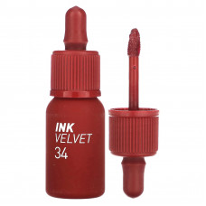 Peripera, Тинт для губ Ink Velvet, 34 смоки-красный, 4 г (0,14 унции)