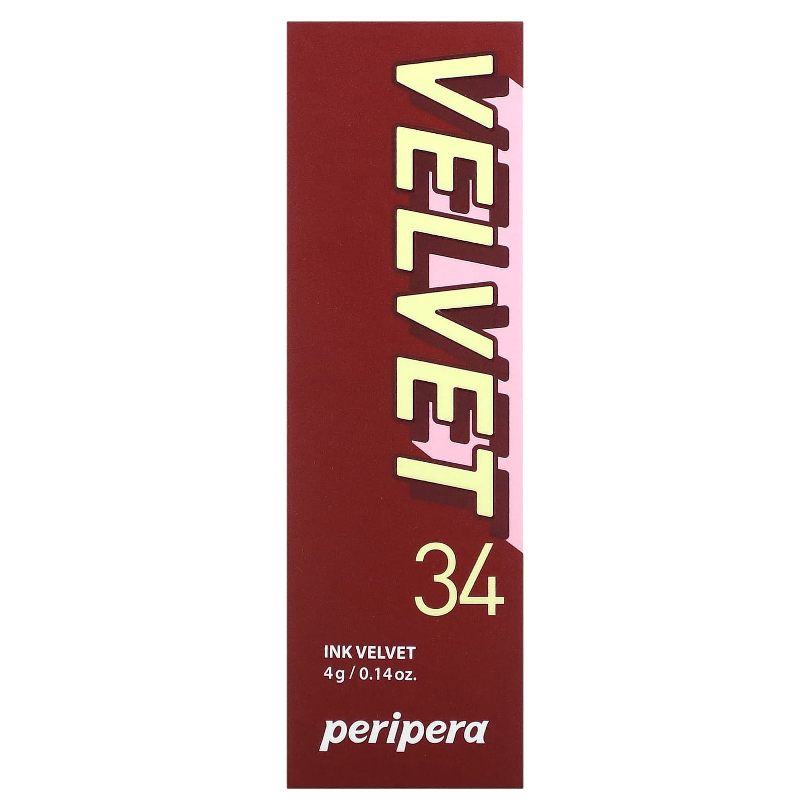 Peripera, Тинт для губ Ink Velvet, 34 смоки-красный, 4 г (0,14 унции)