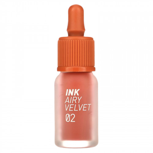 Peripera, Тинт для губ Ink Airy Velvet, 02 Selfie Orange Brown, 4 г (0,14 унции)