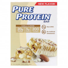Pure Protein, Ванильный и миндальный батончики, 6 батончиков, 50 г (1,76 унции) (Товар снят с продажи) 