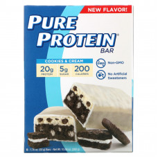 Pure Protein, Протеиновые батончики, печенье и крем, 6 батончиков, 50 г (1,76 унции) (Товар снят с продажи) 