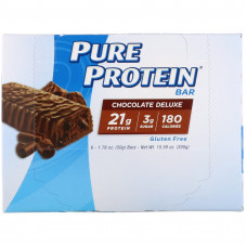 Pure Protein, Батончики Chocolate Deluxe, 6 батончиков по 50 г (1.76 унции) (Товар снят с продажи) 