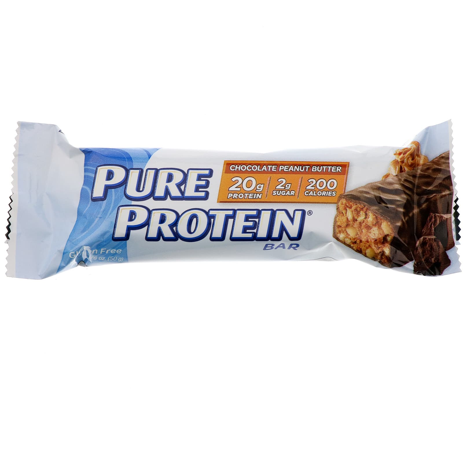 Pure Protein, Шоколадный батончик с арахисовой пастой, 12 батончиков, 50 г (1,76 унции) (Товар снят с продажи) 