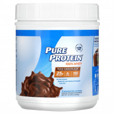 Pure Protein, 100% сывороточный протеин, насыщенный шоколад, 453 г (1 фунт)