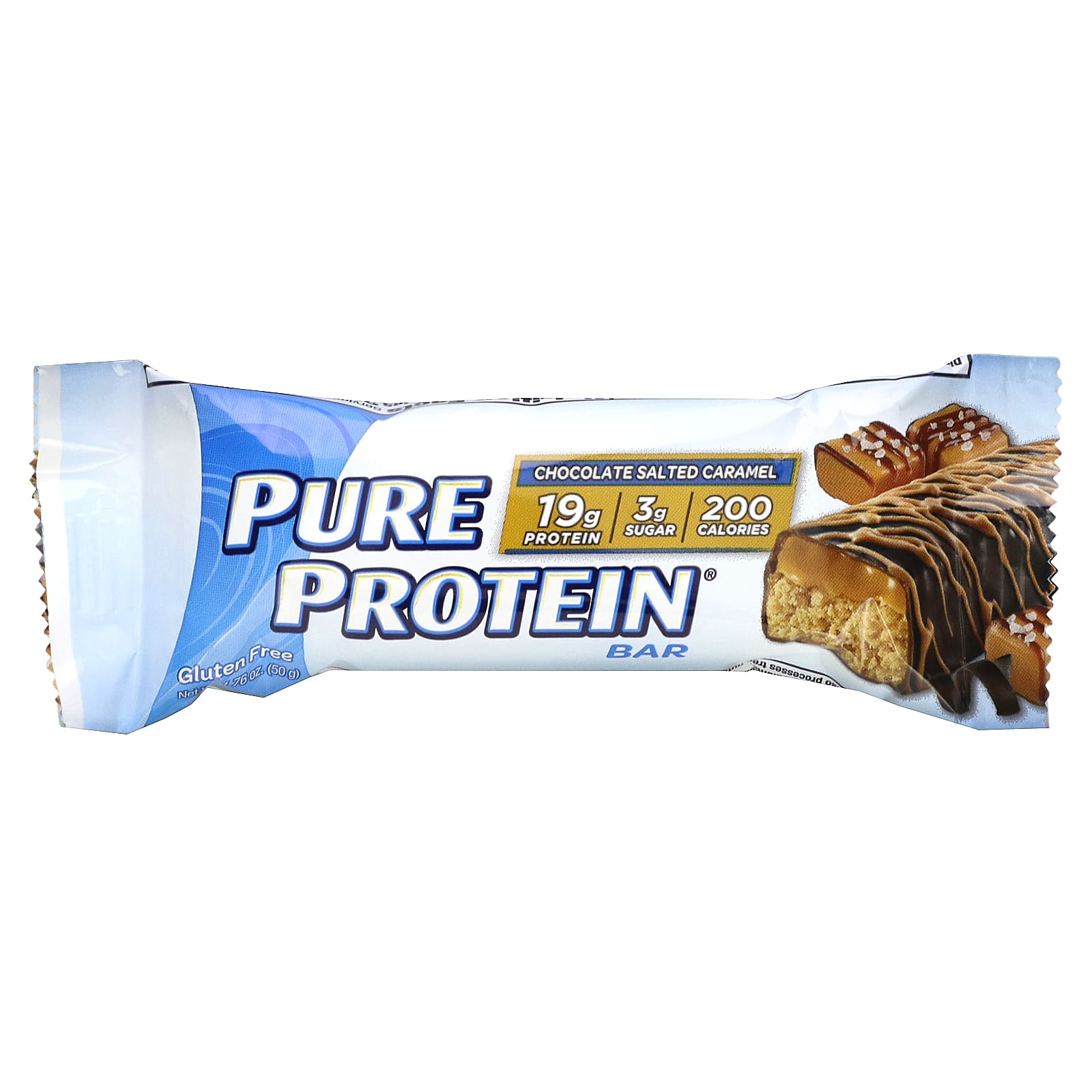 Pure Protein, Шоколадный батончик с карамелью и солью, 6 батончиков, каждый по 1.76 унц. (50 г.) (Товар снят с продажи) 