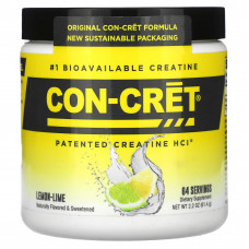 Con-Cret, Запатентованный креатин гидрохлорид, лимон и лайм, 61,4 г (2,2 унции)