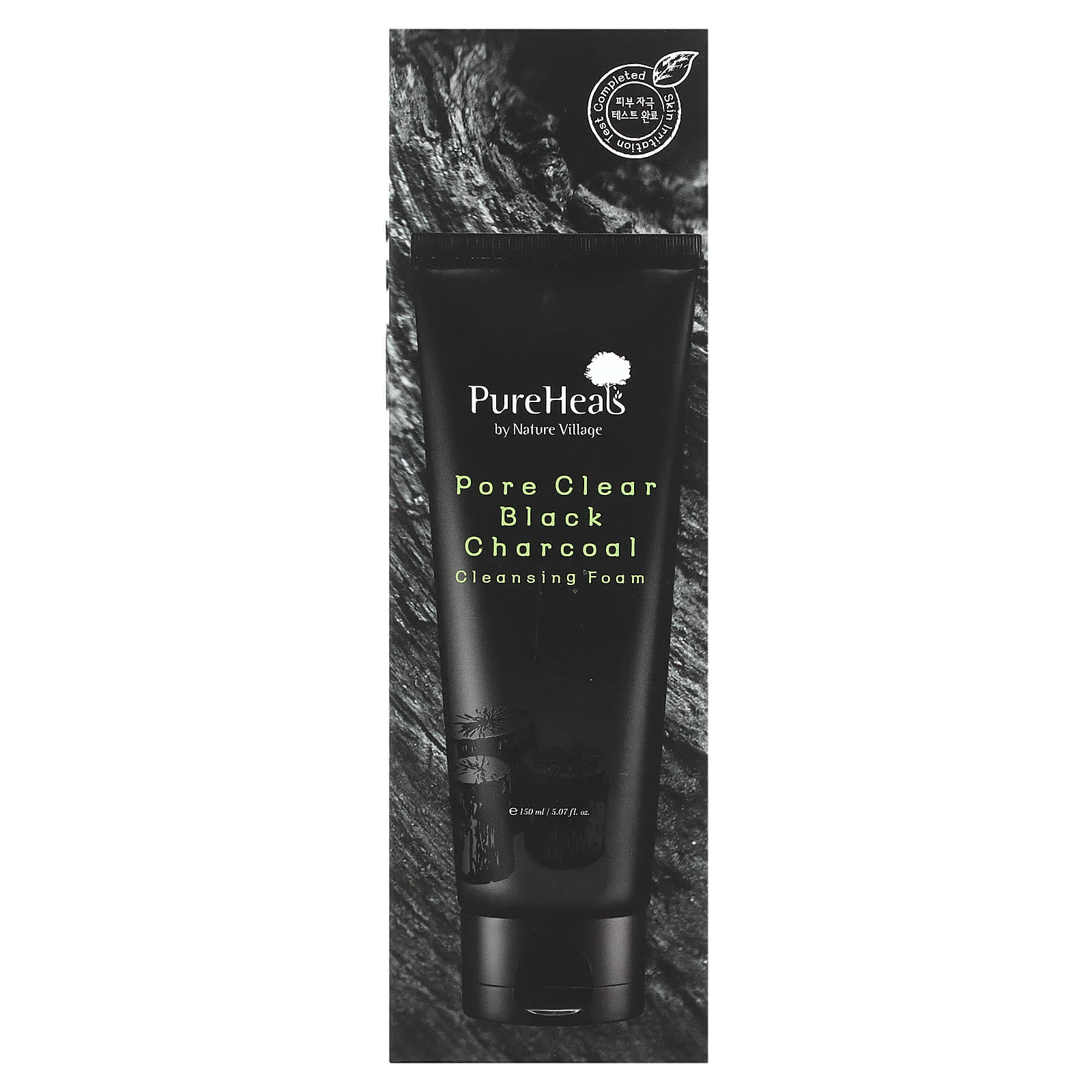 PureHeals, Pore Clear Black Charcoal, очищающая пенка, 150 мл (5,07 жидк. Унции)