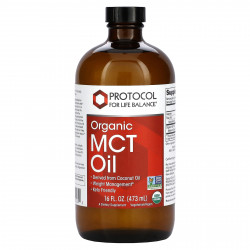 Protocol for Life Balance, Органическое масло среднецепочечных триглицеридов, 473 мл (16 жидк. Унций)