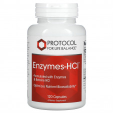 Protocol for Life Balance, Enzymes-HCI, 120 капсул