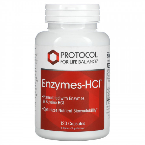 Protocol for Life Balance, Enzymes-HCI, 120 капсул