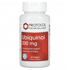 Protocol for Life Balance, убихинол, 200 мг, 60 капсул