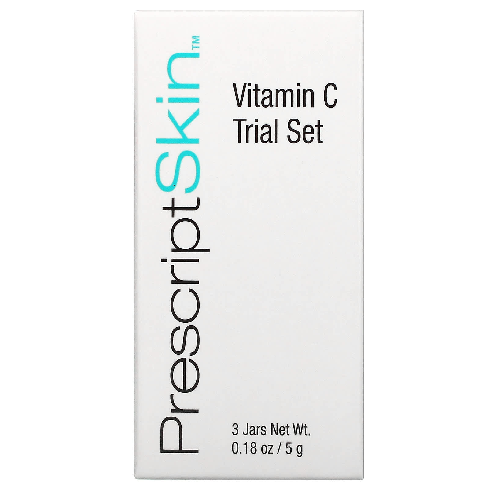 PrescriptSkin, набор пробных продуктов с витамином С, 3 баночки по 5 г (0,18 унции)