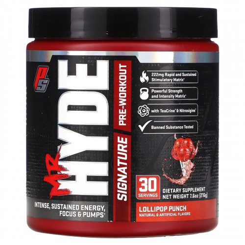 ProSupps, Mr Hyde, фирменный предтренировочный комплекс, со вкусом карамельного пунша, 216 г (7,6 унции)