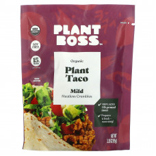 Plant Boss, Органические растительные тако без мяса, мягкие, 95 г (3,35 унции)
