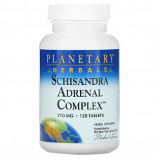 Planetary Herbals, Schisandra Adrenal Complex, 710 мг, 120 таблеток