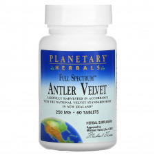 Planetary Herbals, Full Spectrum, панты оленя, 250 мг, 60 таблеток