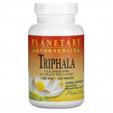 Planetary Herbals, Ayurvedics, трифала, 1000 мг, 120 таблеток