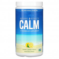 Natural Vitality, CALM, смесь для приготовления антистресс-напитка, сладкий лимон, 453 г (16 унций)
