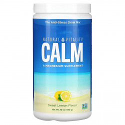 Natural Vitality, CALM, смесь для приготовления антистресс-напитка, сладкий лимон, 453 г (16 унций)