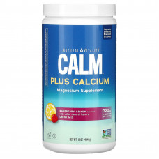 Natural Vitality, Natural Calm Plus Calcium со вкусом малины и лимона, 454 г (16 унций)