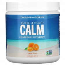 Natural Vitality, CALM, антистрессовая смесь для напитков, апельсин, 226 г (8 унций)