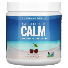 Natural Vitality, CALM, смесь для снятия стресса, вишня, 226 г (8 унций)