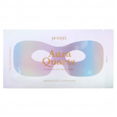 Petitfee, Aura Quartz, гидрогелевая маска для зоны вокруг глаз, радужная лаванда, 1 маска, 9 г